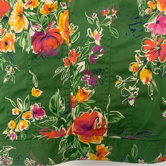 Jones New York Sport floral Jean Jacket - Picture 7 of 9